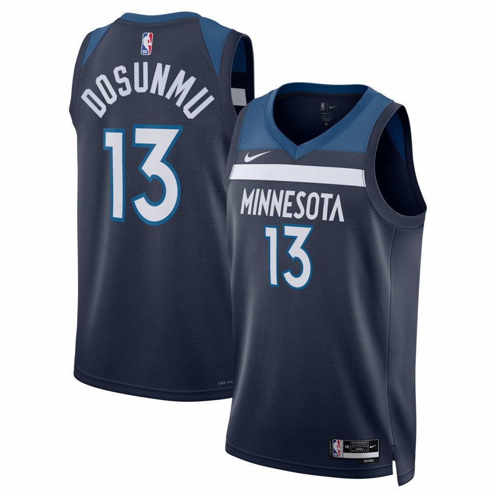 Ayo Dosunmu Minnesota Timberwolves Unisex Swingman Jersey Icon Edition Navy