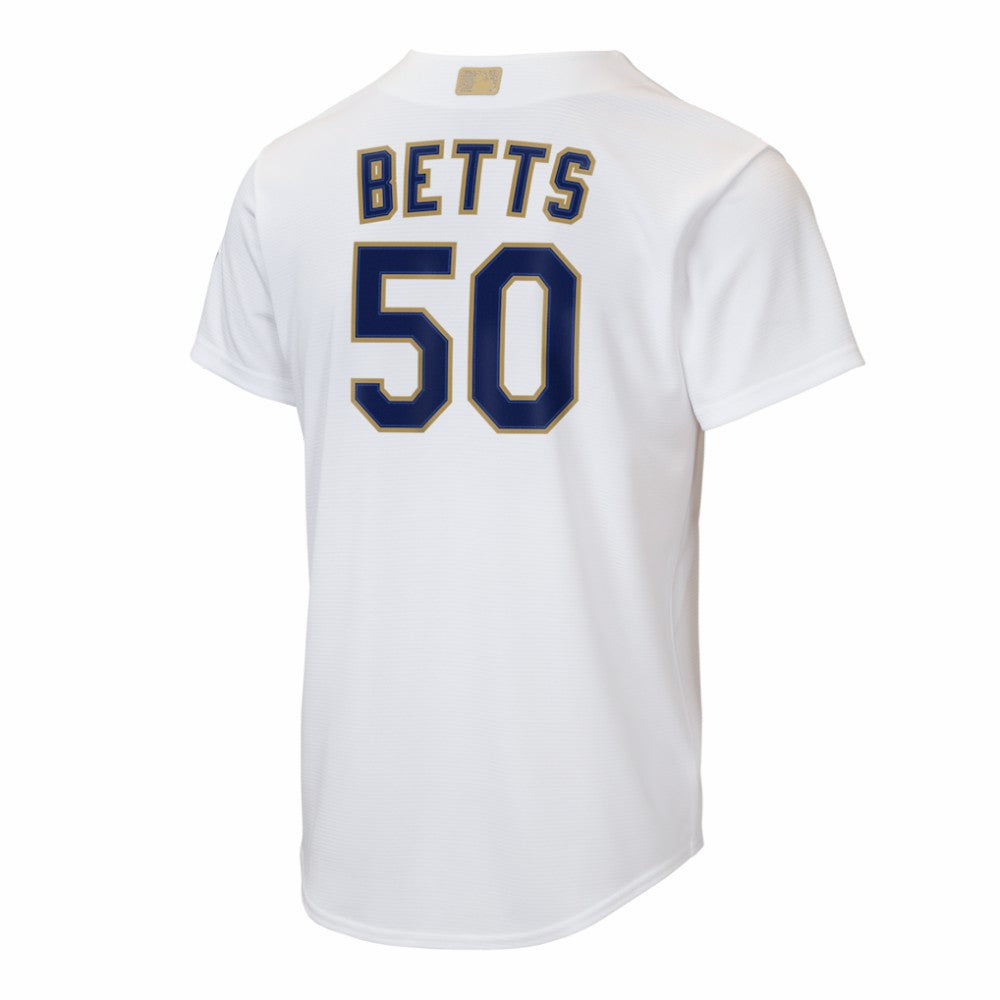 Mookie Betts Los Angeles Dodgers Nike Youth 2026 Gold Collection Home Replica Jersey - White Jerseys