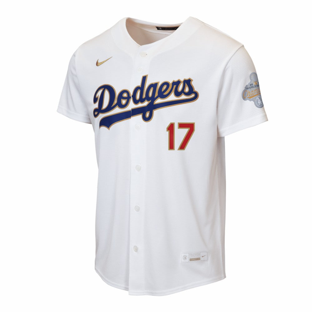 Shohei Ohtani Los Angeles Dodgers Nike Youth 2026 Gold Collection Home Replica Jersey - White Jerseys