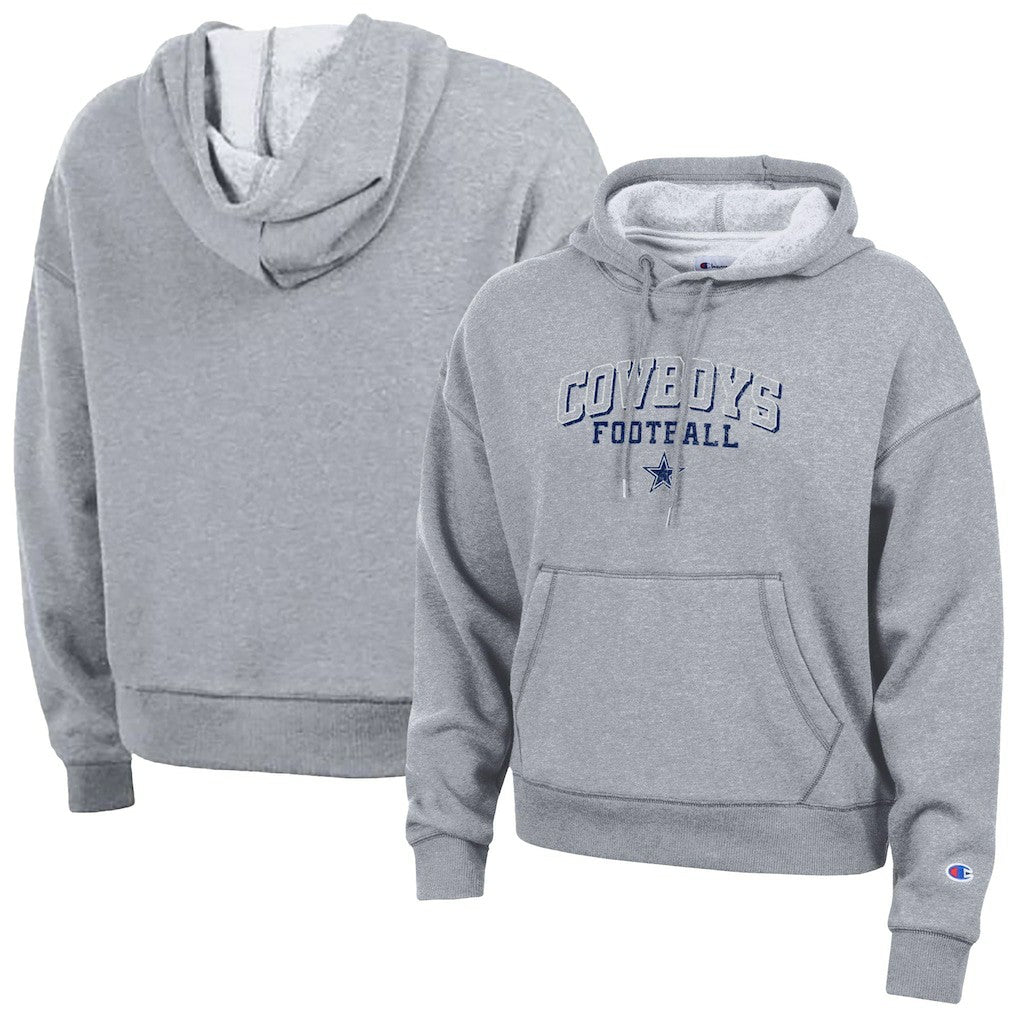 Dallas Cowboys Champion Women's Triumph Tri-Blend Hoodie Heather Gray