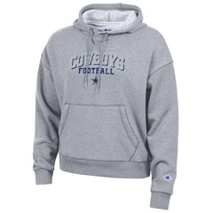 Dallas Cowboys Champion Women's Triumph Tri-Blend Hoodie Heather Gray