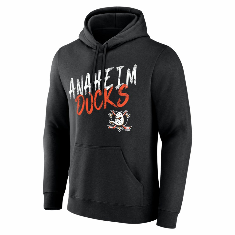 NHL,Custom Anaheim Ducks Big & Tall Hustle Personalized Name & Number Hoodie - Black