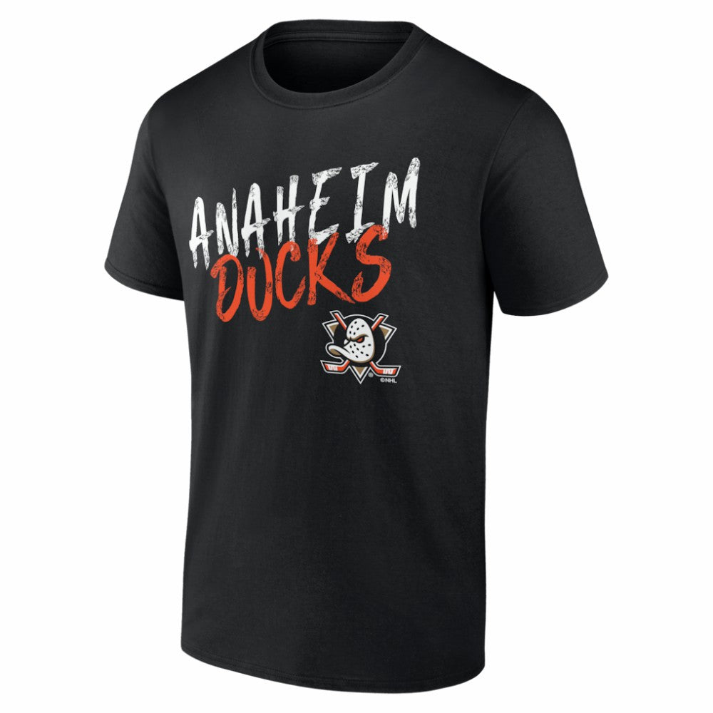 NHL,Custom Anaheim Ducks Big & Tall Hustle Personalized Name & Number T-Shirt - Black