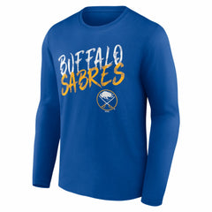 NHL,Custom Buffalo Sabres Hustle Personalized Name & Number Long Sleeve T-Shirt - Royal