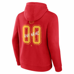 NHL,Custom Calgary Flames Hustle Personalized Name & Number Hoodie - Red