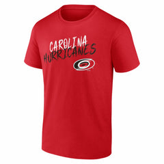 NHL,Custom Carolina Hurricanes Big & Tall Hustle Personalized Name & Number T-Shirt - Red