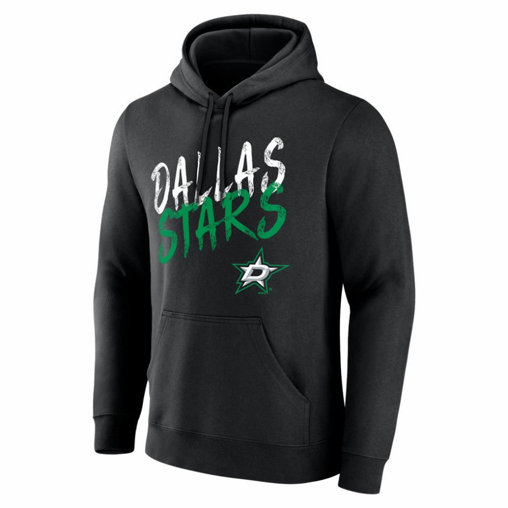 NHL,Custom Dallas Stars Big & Tall Hustle Personalized Name & Number Hoodie - Black