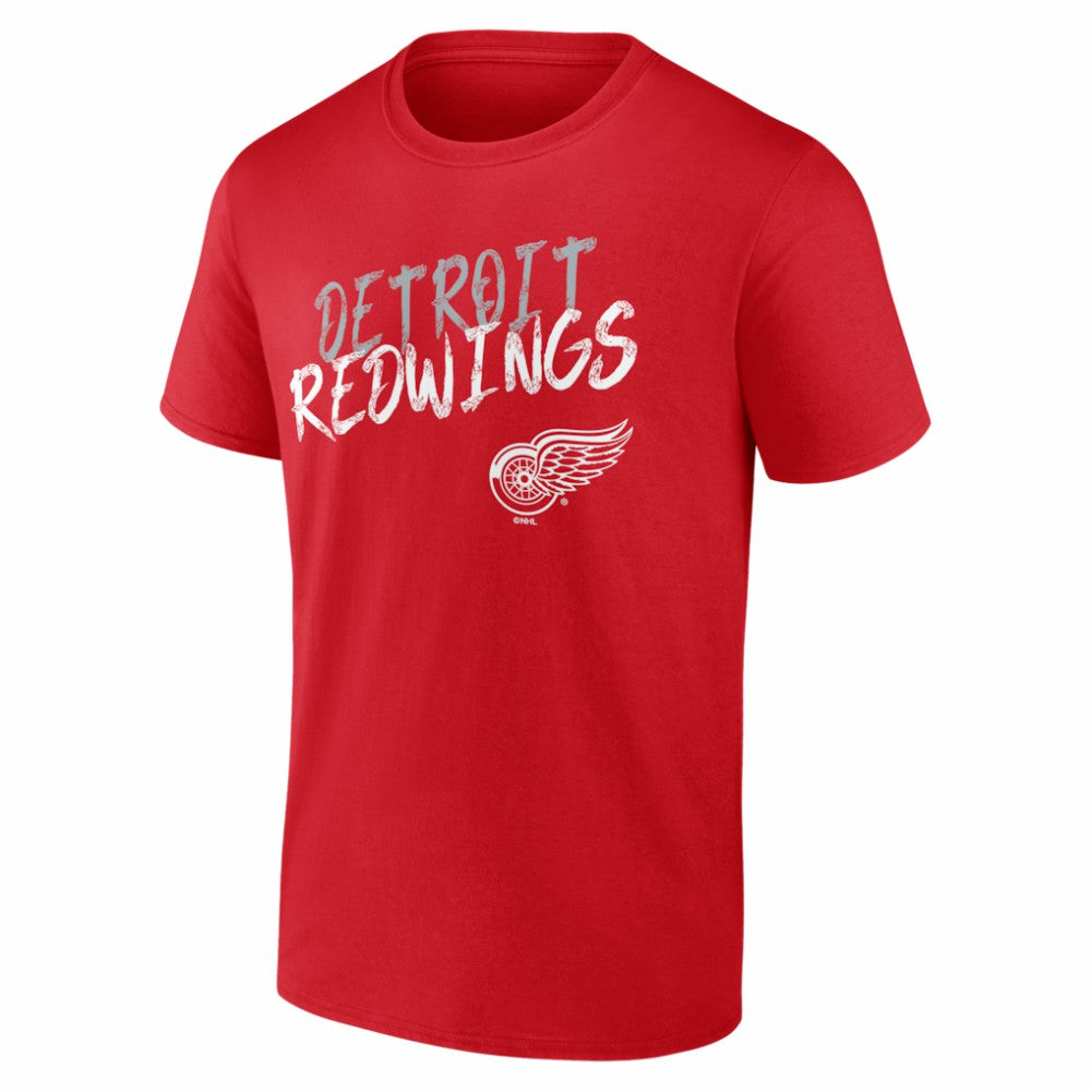 NHL,Custom Detroit Red Wings Big & Tall Hustle Personalized Name & Number T-Shirt - Red