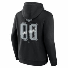 NHL,Custom Los Angeles Kings Big & Tall Hustle Personalized Name & Number Hoodie - Black