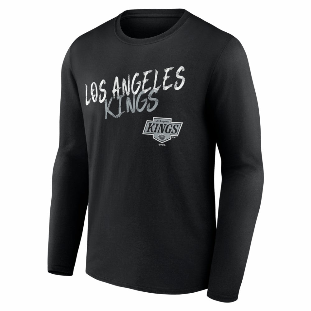 NHL,Custom Los Angeles Kings Hustle Personalized Name & Number Long Sleeve T-Shirt - Black