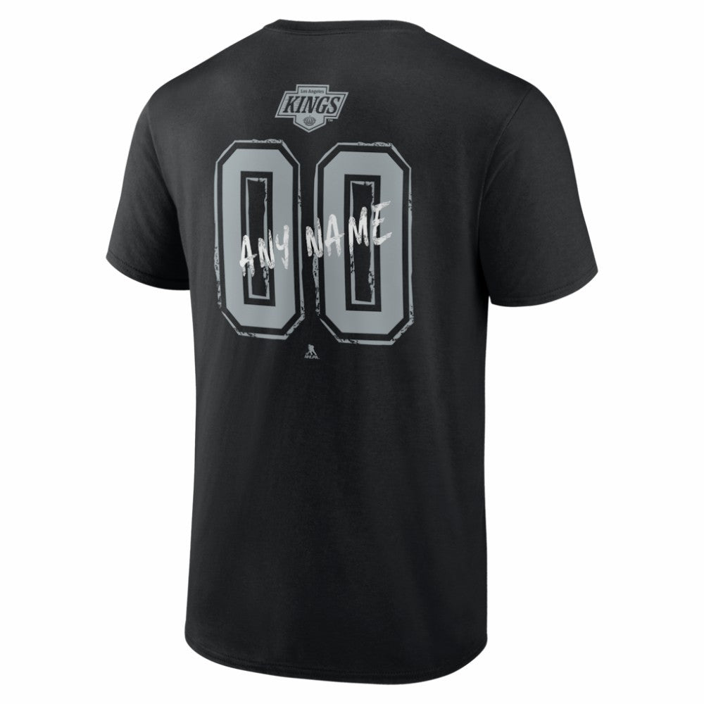 NHL,Custom Los Angeles Kings Hustle Personalized Name & Number T-Shirt - Black
