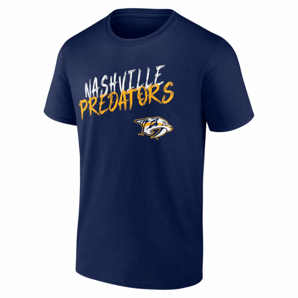 NHL,Custom Nashville Predators Big & Tall Hustle Personalized Name & Number T-Shirt - Navy