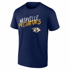 NHL,Custom Nashville Predators Big & Tall Hustle Personalized Name & Number T-Shirt - Navy