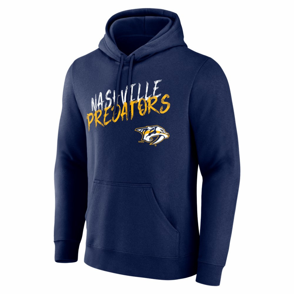NHL,Custom Nashville Predators Hustle Personalized Name & Number Hoodie - Navy