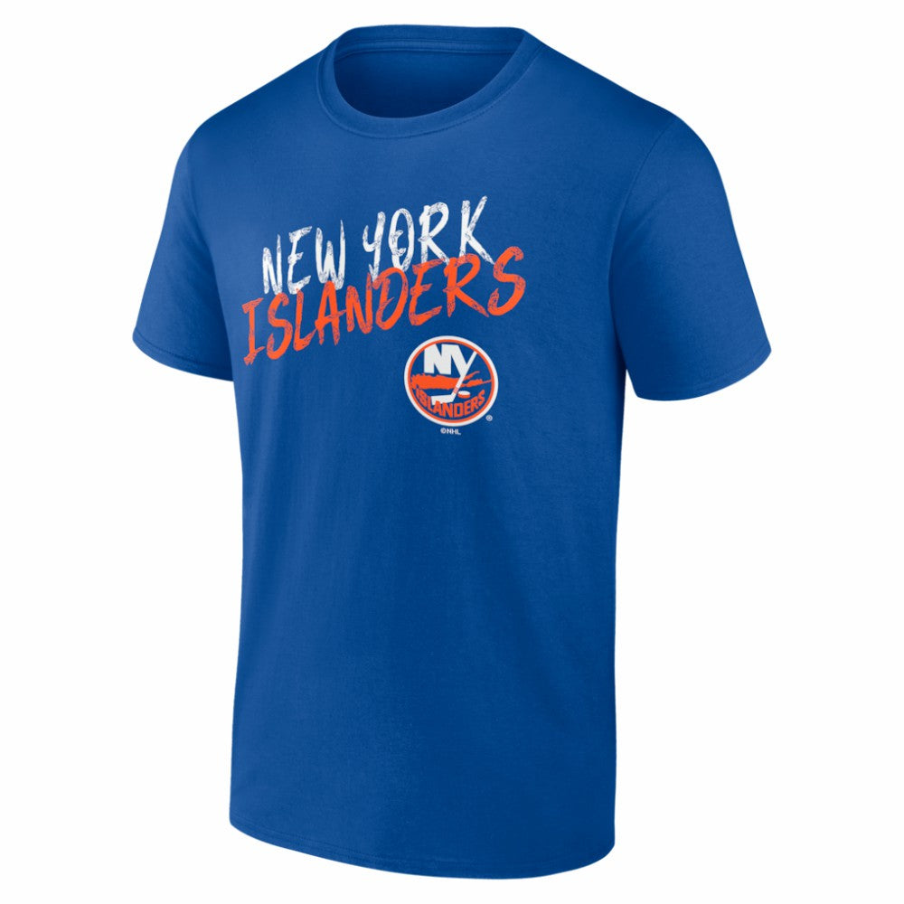 NHL,Custom New York Islanders Hustle Personalized Name & Number T-Shirt - Royal