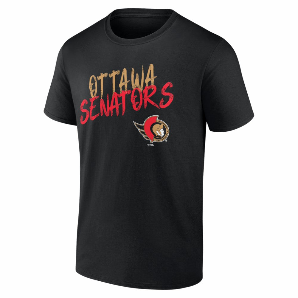 NHL,Custom Ottawa Senators Big & Tall Hustle Personalized Name & Number T-Shirt - Black