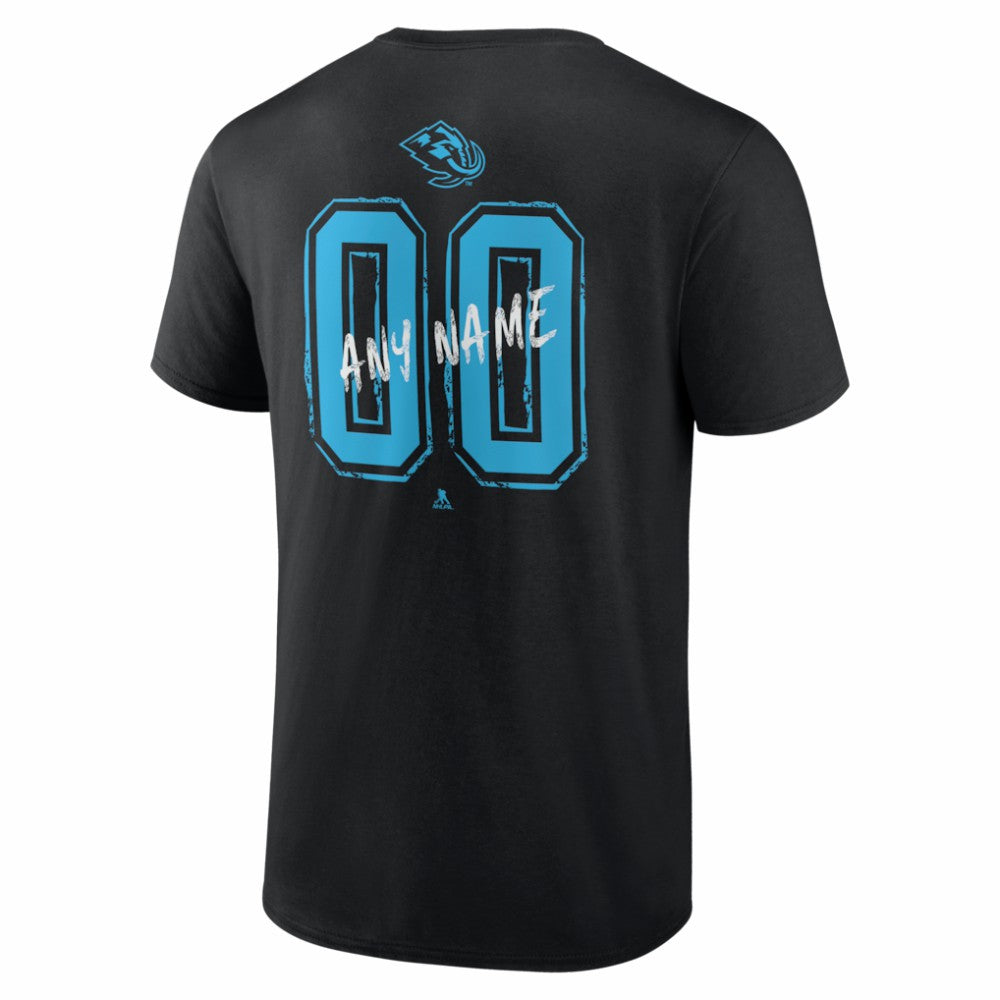 NHL,Custom Utah Mammoth Big & Tall Hustle Personalized Name & Number T-Shirt - Black