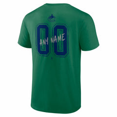 NHL,Custom Vancouver Canucks Hustle Personalized Name & Number T-Shirt - Green