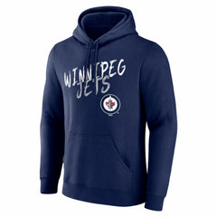 NHL,Custom Winnipeg Jets Big & Tall Hustle Personalized Name & Number Hoodie - Navy