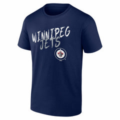 NHL,Custom Winnipeg Jets Big & Tall Hustle Personalized Name & Number T-Shirt - Navy