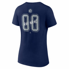 NHL,Custom Winnipeg Jets Women's Hustle Personalized Name & Number V-Neck T-Shirt - Navy
