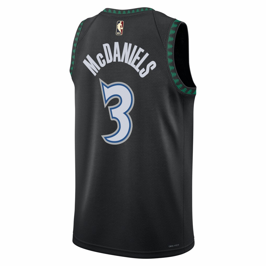 NBA Jaden McDaniels Minnesota Timberwolves Unisex Swingman Jersey - Classic Edition - Black