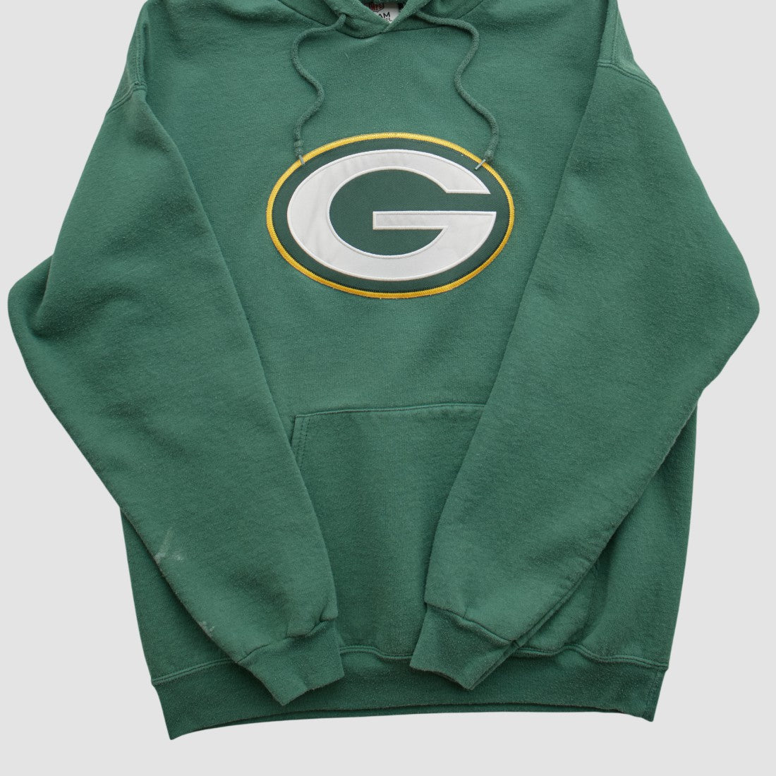 Green Bay Packers NFL 2010s Hooded Pullover Sweatshirt Green Vintage