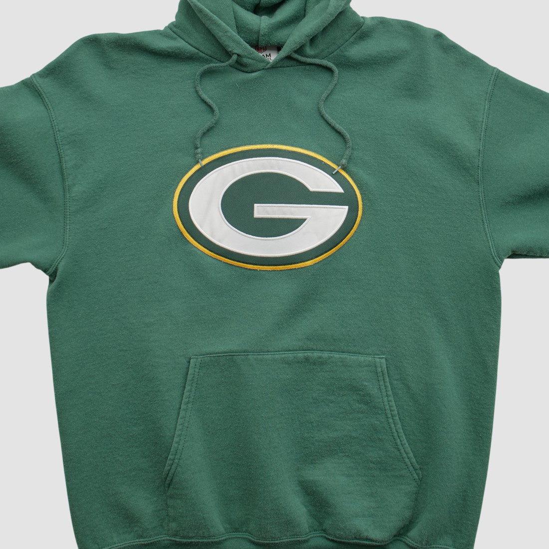 Green Bay Packers NFL 2010s Hooded Pullover Sweatshirt Green Vintage