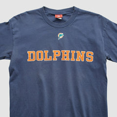 Miami Dolphins NFL 2000s Long Sleeve T-shirt Navy Vintage
