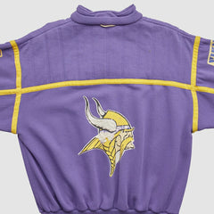 Minnesota Vikings 90s 1/4 Zip Sweatshirt Purple Vintage