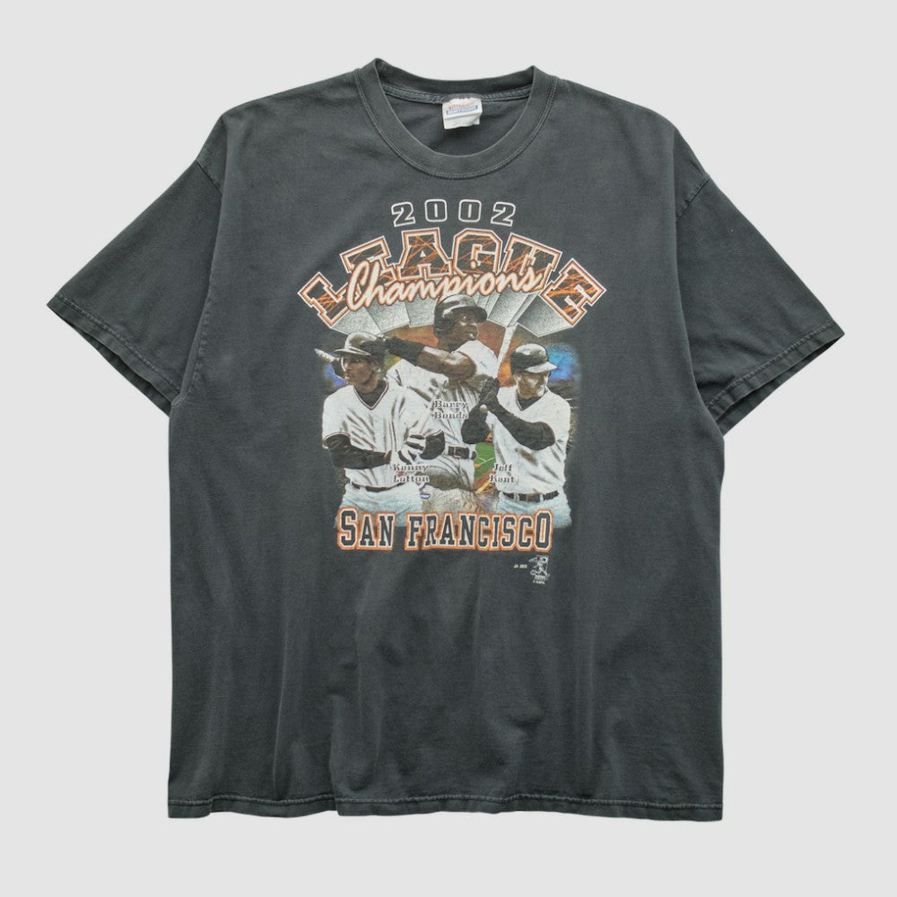 San Francisco Giants Hanes 2002 T-shirt - Black - L by Fanatics Real Vintage T-shirts