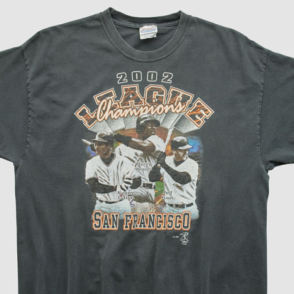 San Francisco Giants Hanes 2002 T-shirt - Black - L by Fanatics Real Vintage T-shirts