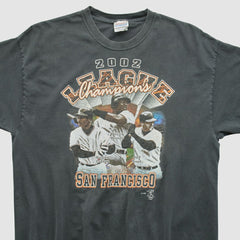 San Francisco Giants Hanes 2002 T-shirt - Black - L by Fanatics Real Vintage T-shirts