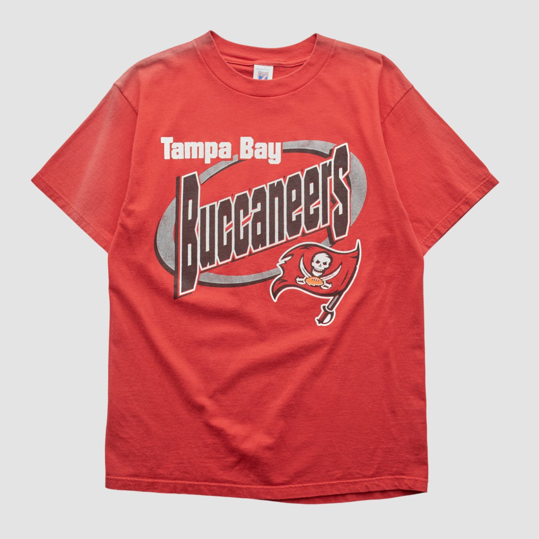 Tampa Bay Buccaneers Logo 7 T-shirt Red Vintage