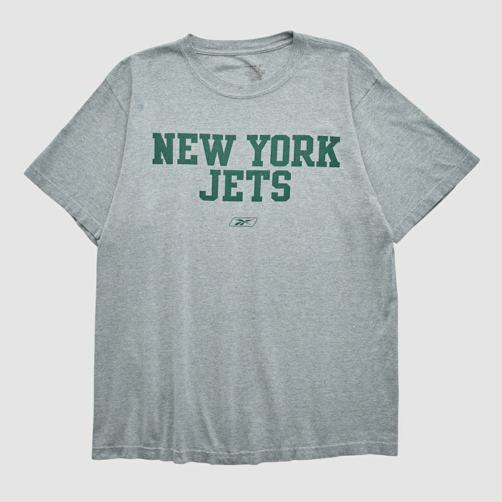 New York Jets Reebok 2000s T-shirt Heather Gray Vintage