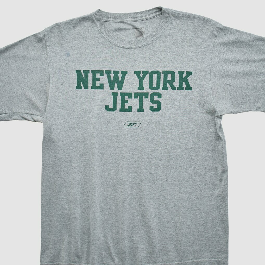 New York Jets Reebok 2000s T-shirt Heather Gray Vintage