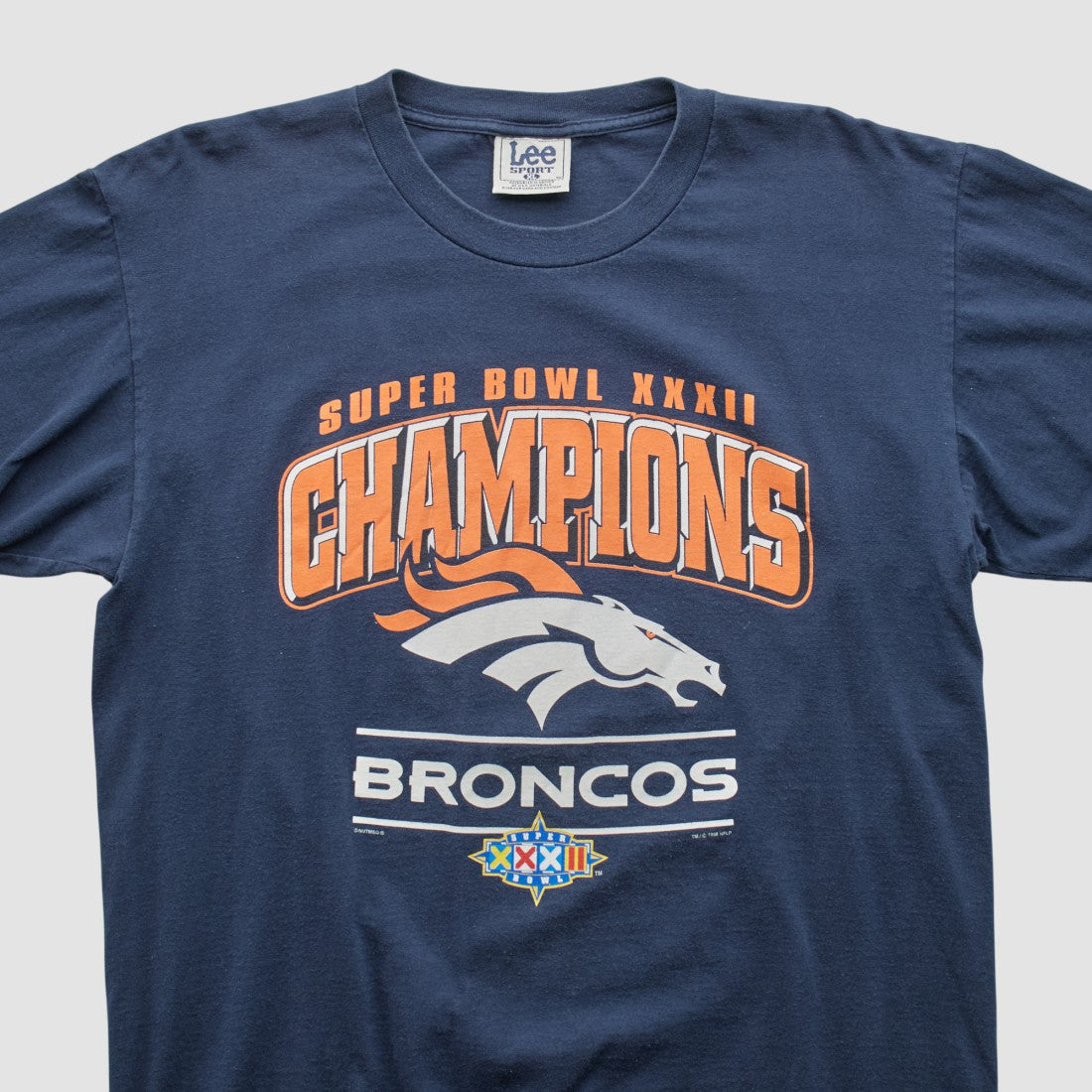 Denver Broncos Lee Sport 1998 T-shirt Navy Vintage