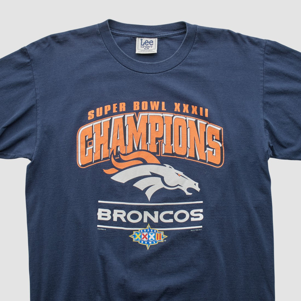 Denver Broncos Lee Sport 1998 T-shirt Navy Vintage