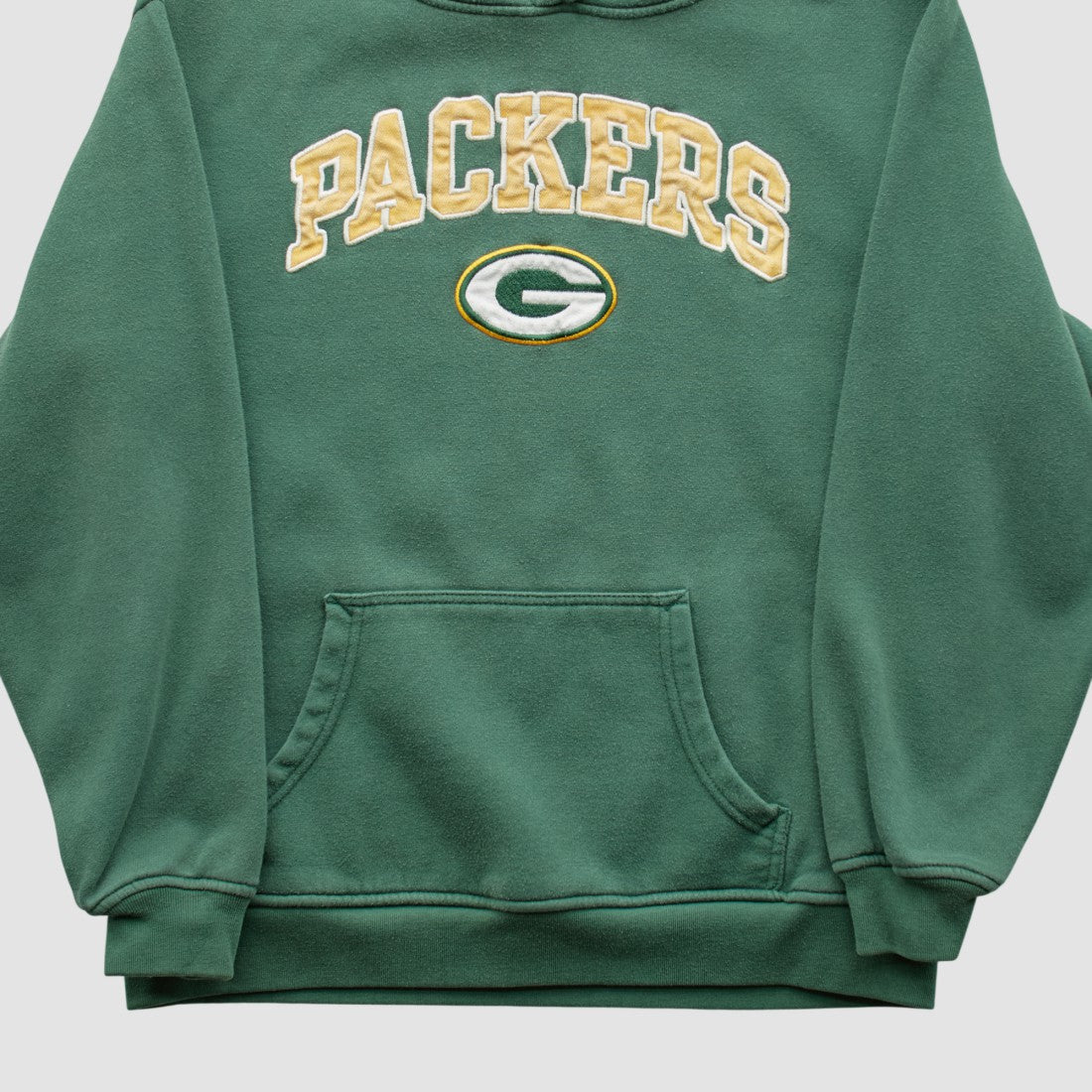 Green Bay Packers NFL 2000s Hooded Pullover Sweatshirt Green Vintage