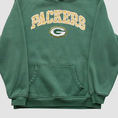 Green Bay Packers NFL 2000s Hooded Pullover Sweatshirt Green Vintage