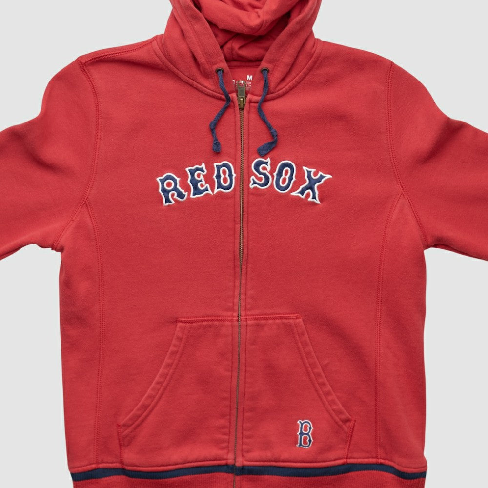 Boston Red Sox Nike 2000s Hooded Full Zip Sweatshirt - Red - XS by Fanatics Real Vintage Sweatshirts