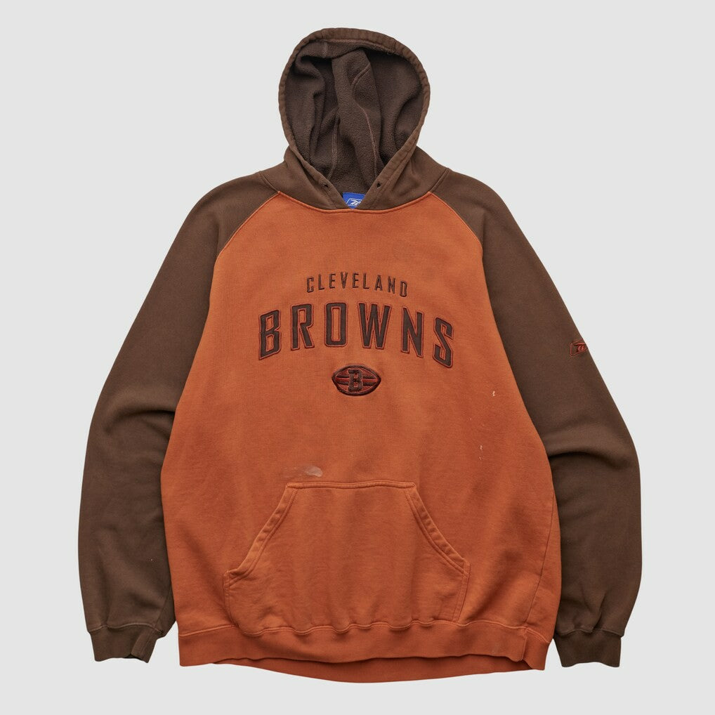 Cleveland Browns Reebok 2000s Hooded Pullover Sweatshirt Clay Vintage