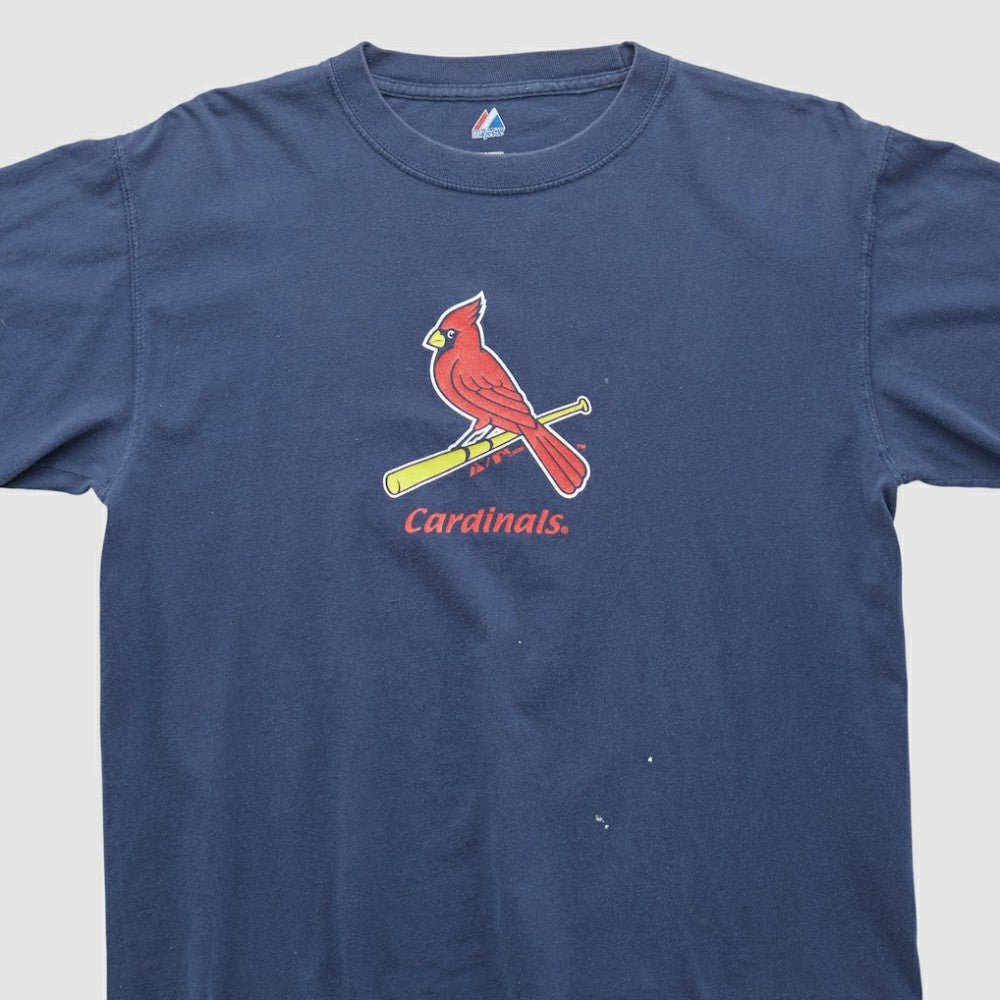 St. Louis Cardinals Majestic 2000s T-shirt - Navy - L by Fanatics Real Vintage T-shirts