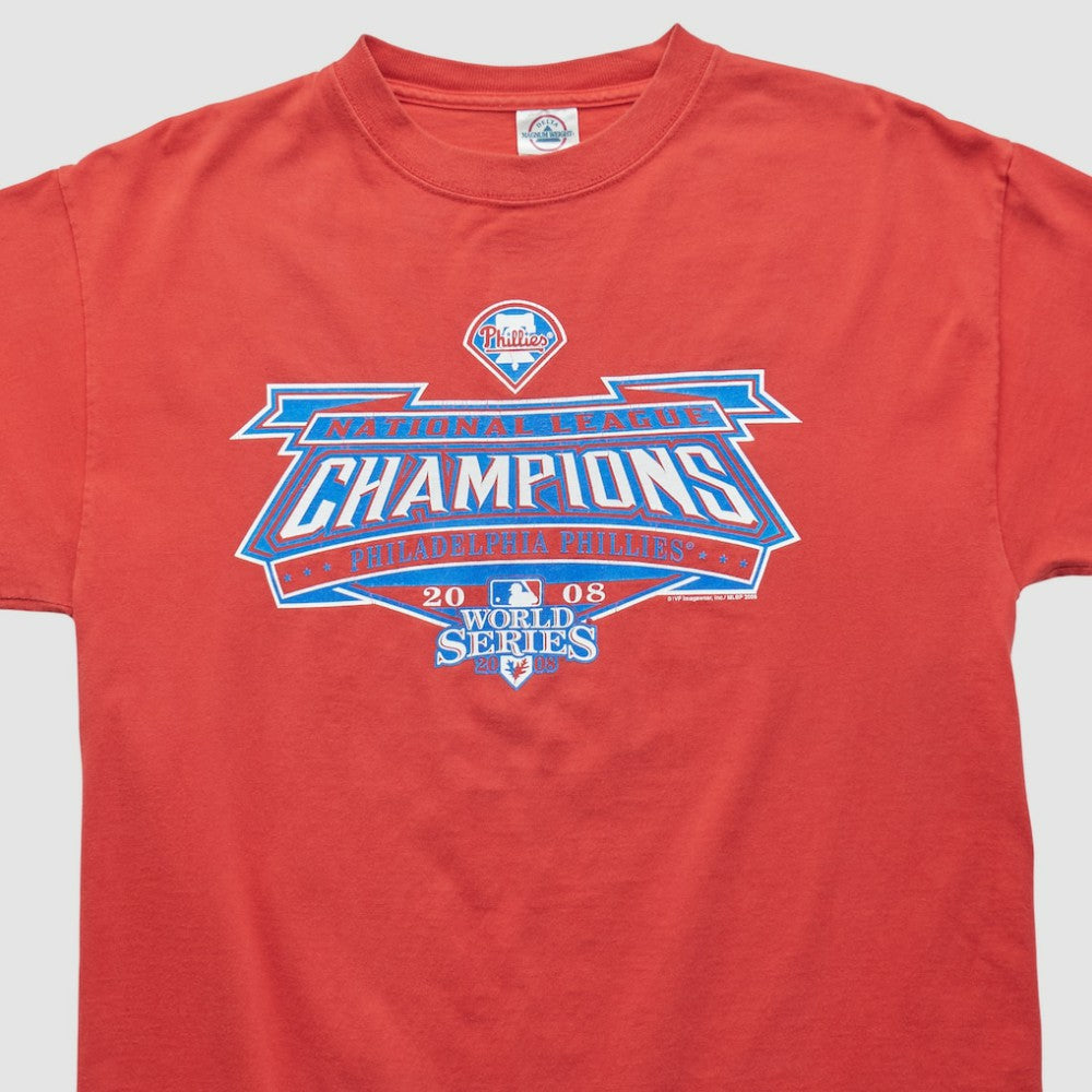 MLB World Series Delta 2008 T-shirt - Red - S by Fanatics Real Vintage T-shirts