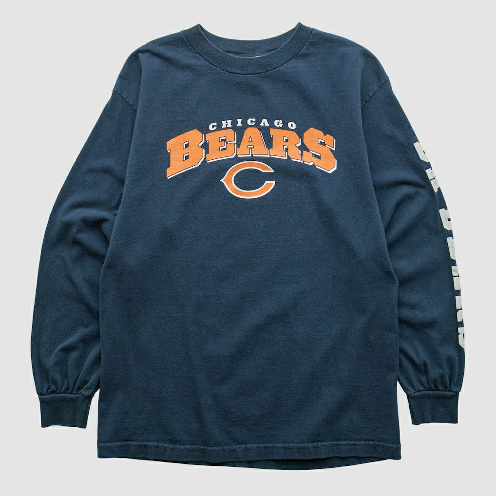 Chicago Bears NFL 2000s Long Sleeve T-shirt Navy Vintage