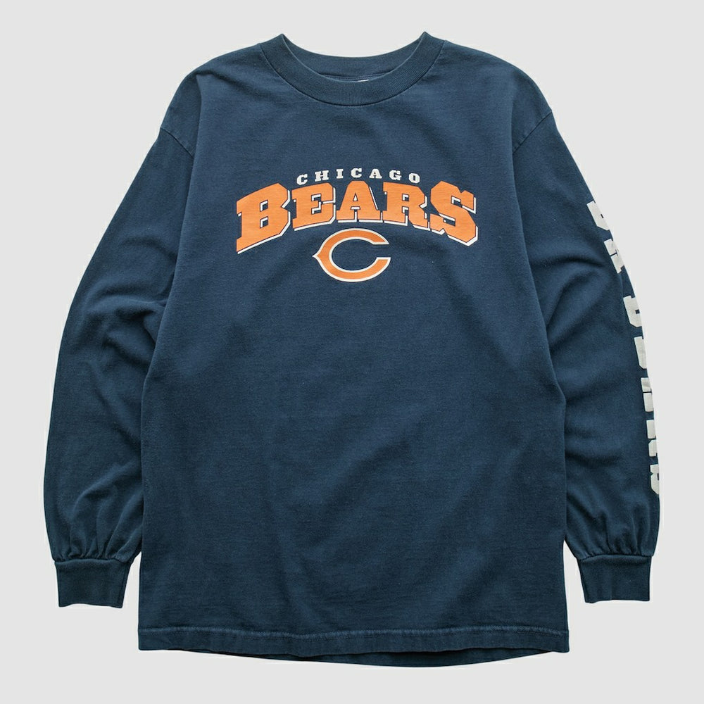 Chicago Bears NFL 2000s Long Sleeve T-shirt Navy Vintage