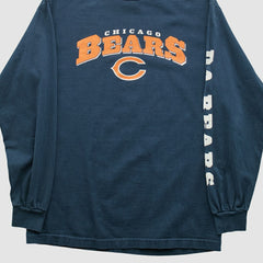 Chicago Bears NFL 2000s Long Sleeve T-shirt Navy Vintage