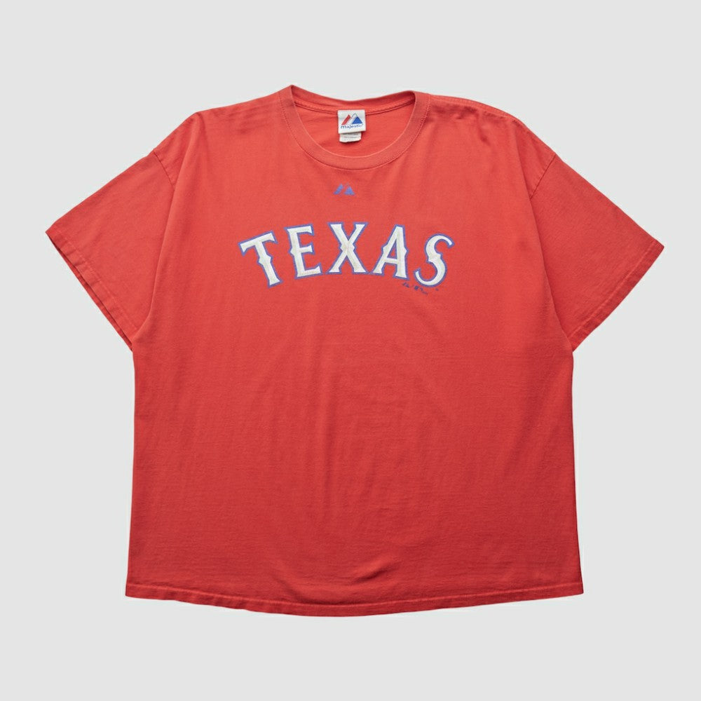 Texas Rangers Majestic 2009 T-shirt - Red - XL by Fanatics Real Vintage T-shirts