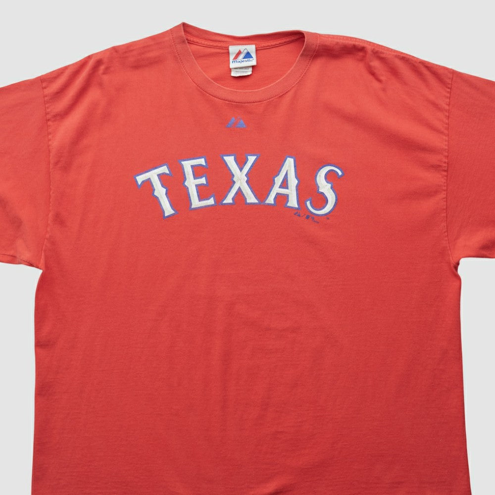 Texas Rangers Majestic 2009 T-shirt - Red - XL by Fanatics Real Vintage T-shirts