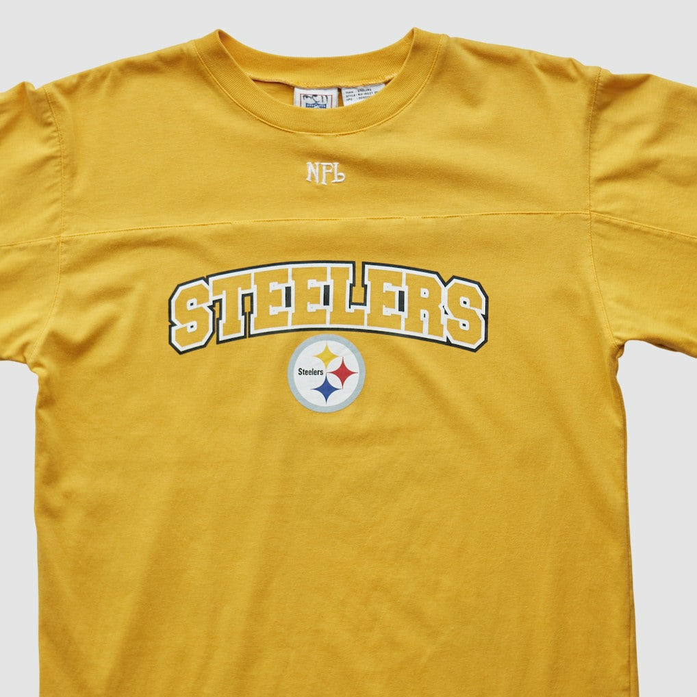 Pittsburgh Steelers NFL 2000s Long Sleeve T-shirt Yellow Vintage